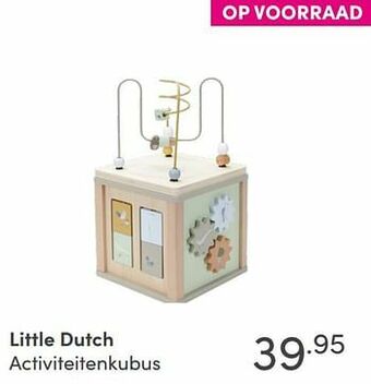 Baby & Tiener Little dutch activiteitenkubus aanbieding
