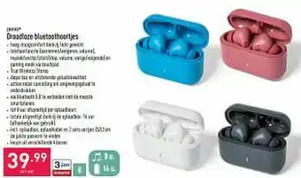 ALDI Envivo draadloze bluetoothoortjes aanbieding