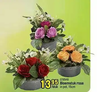 Happyland Bloemstuk rose aanbieding