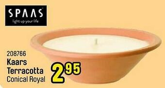 Happyland Kaars terracotta conical royal aanbieding