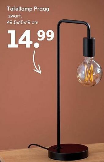 Leen Bakker Tafellamp praag aanbieding