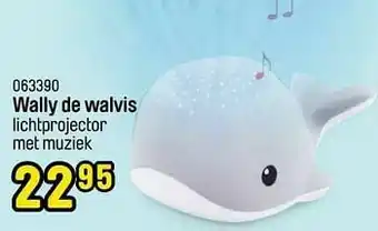 Wally de walvis lichtprojector met muziek
