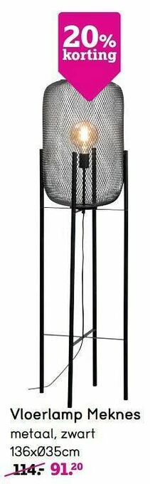 Leen Bakker Vloerlamp meknes aanbieding