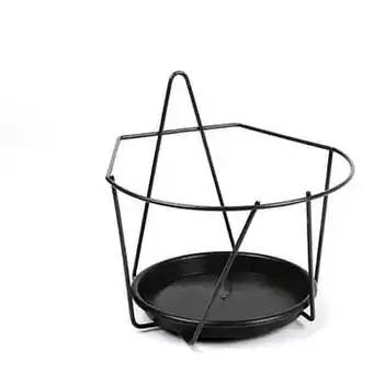 Brico Jardifer pothouder muur zwart 22 cm aanbieding