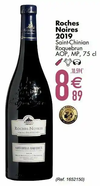 Cora Roches noires 2019 saint-chinian roquebrun aop mp aanbieding