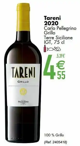 Cora Tareni 2020 carlo pellegrino grillo terre siciliane igt aanbieding
