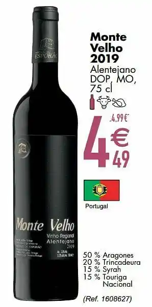 Cora Monte velho 2019 alentejano dop mo aanbieding