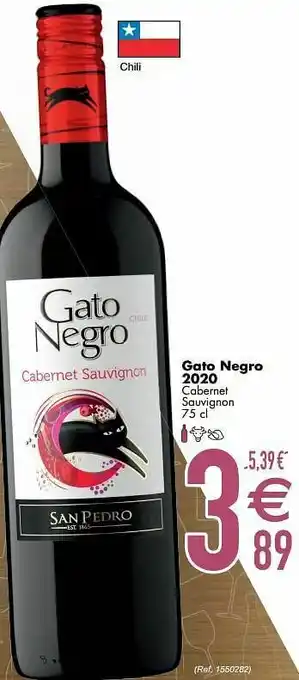 Cora Gato negro 2020 cabernet sauvignon aanbieding