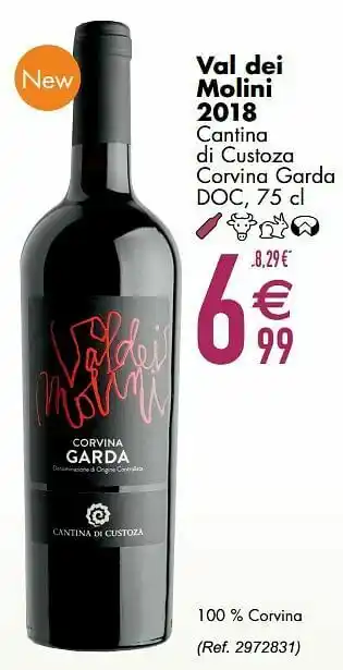Cora Val dei molini 2018 cantina di custoza corvina garda doc aanbieding