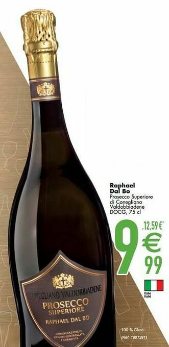Cora Raphael dal bo prosecco superiore di conegliano valdobbiadene docg aanbieding