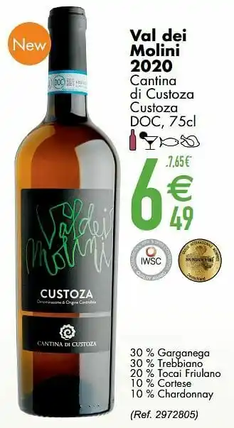 Cora Val dei molini 2020 cantina di custoza custoza doc aanbieding