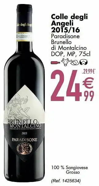 Cora Colle degli angeli 2015-16 paradisone brunello di montalcino dop mp aanbieding
