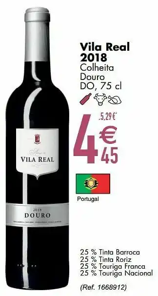 Cora Vila real 2018 colheita douro do aanbieding