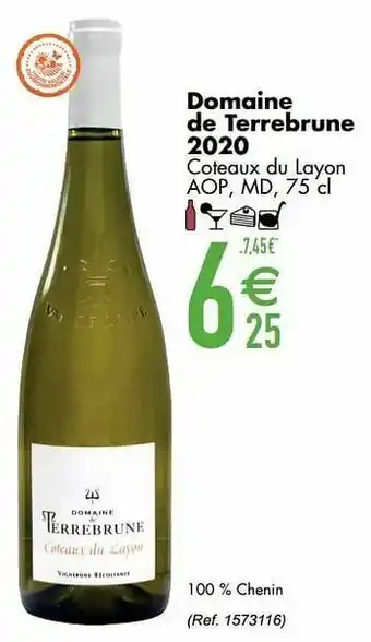 Cora Domaine de terrebrune 2020 coteaux du layon aop aanbieding