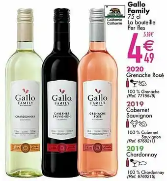 Cora Gallo family 2020 grenache rosé aanbieding