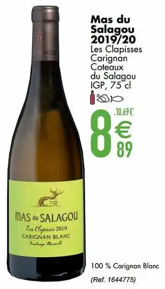 Cora Mas du salagou 2019-20 les clapisses carignan coteaux du salagou igp aanbieding