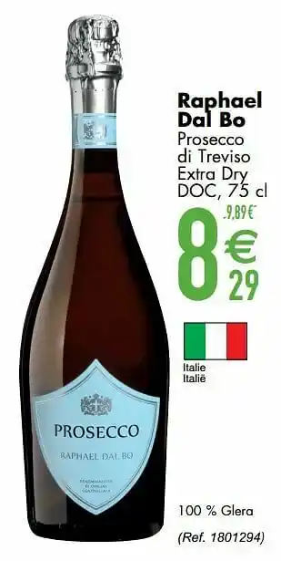 Raphael dal bo prosecco di treviso extra dry doc