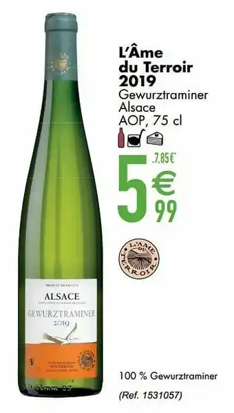 Cora L’âme du terroir 2019 gewurztraminer alsace aop aanbieding