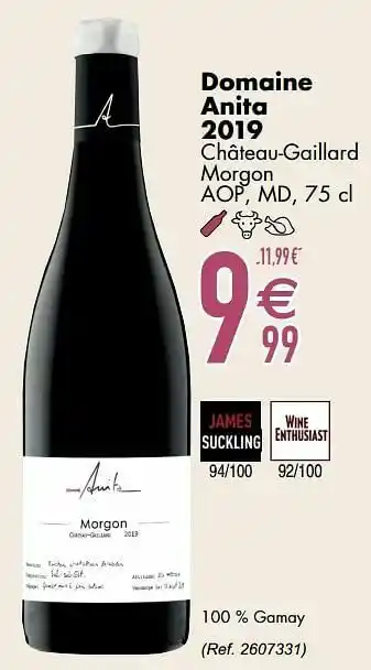 Cora Domaine anita 2019 château-gaillard morgon aop aanbieding