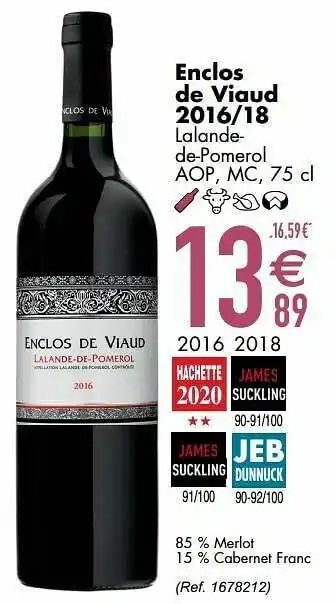 Cora Enclos de viaud 2016-18 lalandede-pomerol aop mc aanbieding