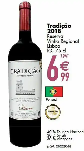 Cora Tradição 2018 reserva vinho regional lisboa ig aanbieding