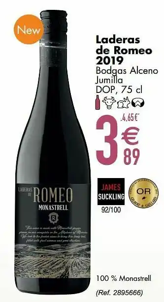 Laderas de romeo 2019 bodgas alceno jumilla dop