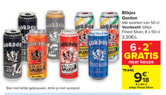 Carrefour Blikjes Gordon aanbieding