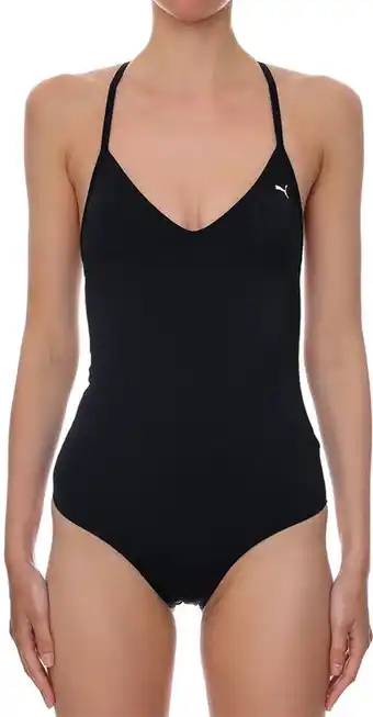 PUMA SWIM WOMEN V-NECK CROSSBACK SWIMSUIT 1P