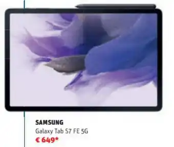 MediaMarkt Samsung Galaxy Tab S7 FE 5G aanbieding
