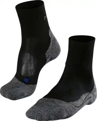 Bol.com FALKE TK2 Explore Cool Short Wandelen anti blaren functioneel garen sportsokken heren zwart - Maat 46-48 aanbieding