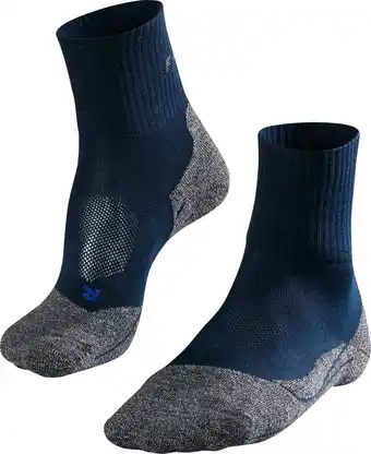 Bol.com FALKE TK2 Explore Cool Short Wandelen anti blaren functioneel garen sportsokken heren blauw - Maat 42-43 aanbieding