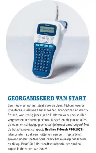 MediaMarkt Brother P-Touch PT-H107B aanbieding