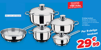 Carrefour 9-delige kookset aanbieding