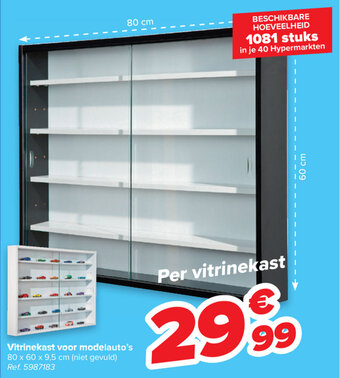 Vitrinekast voor modelauto's