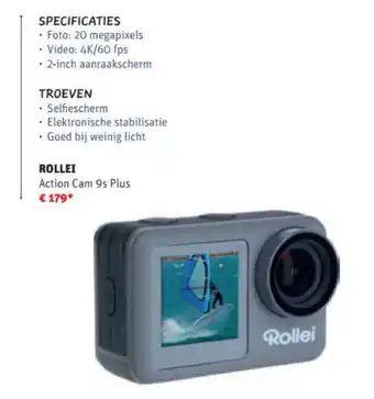 MediaMarkt Rollei Action Cam 9s Plus aanbieding