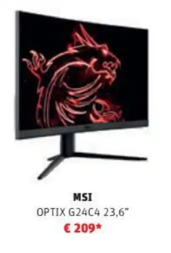MediaMarkt MSI OPTIX G24C4 23.6 aanbieding