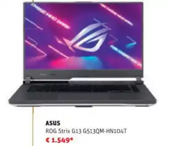 MediaMarkt ASUS ROG Strix G13 G513QM-HN104T aanbieding