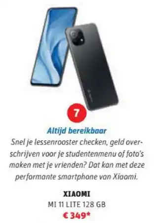 MediaMarkt XIAOMI M1 11 Lite 128GB aanbieding