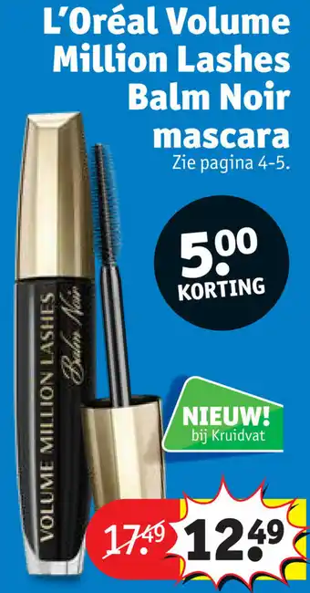 Kruidvat L'Oreal Volume Million Lashes Balm Noir masacara aanbieding