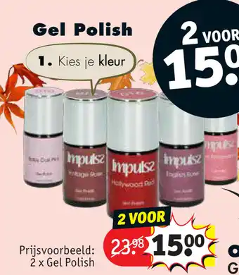 Kruidvat Gel Polish 2 voor aanbieding