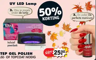 Kruidvat UV LED Lamp aanbieding