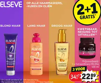 Kruidvat Elseve Extraordinary Oil Olie 100ml aanbieding