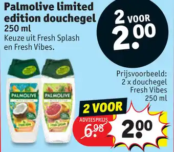 Kruidvat Palmolive limited edition douchegel 260ml aanbieding