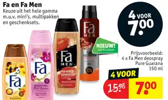 Kruidvat Fa en Fa Men 150ml aanbieding