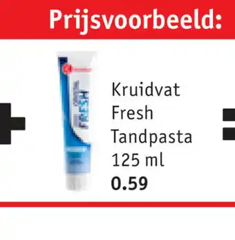 Kruidvat Fresh Tandpasta 125 ml aanbieding
