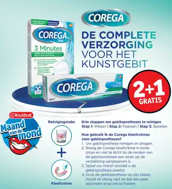 Kruidvat Corega De Complete Verzorging Voor Het Kunstgebit aanbieding