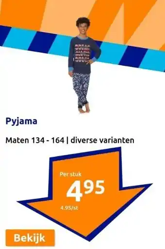 Action Pyjama aanbieding