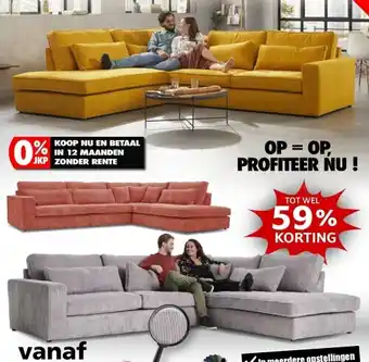 Seats and Sofas California Hoeksalon aanbieding