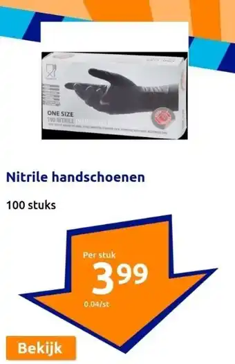 Action Nitrile handschoenen aanbieding