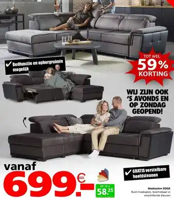 Seats and Sofas Edge Hoeksalon aanbieding